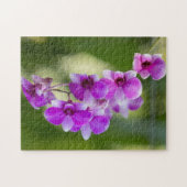 Mooie Paarse orchidee Legpuzzel (Horizontaal)