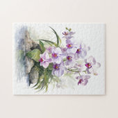 Mooie Paarse orchideeën Legpuzzel (Horizontaal)