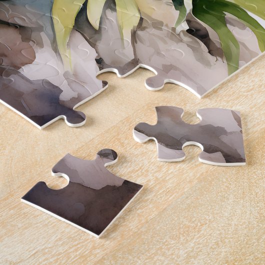 Mooie Paarse orchideeën Legpuzzel (Zijkant)