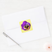 Mooie paarse paniek vierkante sticker (Envelop)