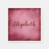 Mooie paarse personaliseren servet (Voorkant)