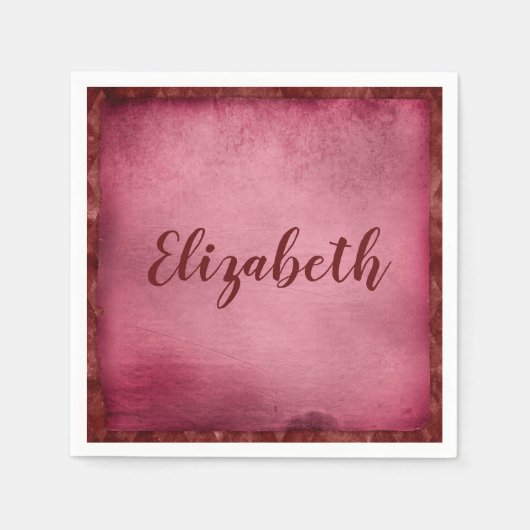 Mooie paarse personaliseren servet (Voorkant)