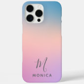 Mooie Paarse Perzik Blauwe Gradiënt Persoonlijk  Case-Mate iPhone Case (Achterkant)