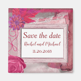 Mooie Paarse roestzucht bespaart de datum Magneet