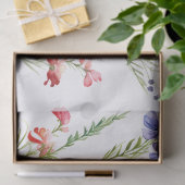 Mooie Paarse Rood Roze Bloemen Decoupage Tissuepapier (Geschenk)