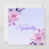 Mooie Paarse Roze Bloemen Diepste Sympathie (Voorkant)