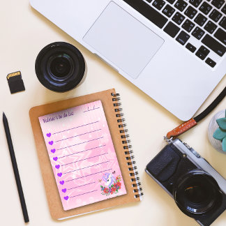 Mooie paarse & roze eenhoorn om te doen lijst 4 "x post-it® notes