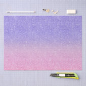 Mooie Paarse Roze Glitter Ombre Tissuepapier (Craft)