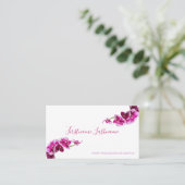 Mooie paarse roze orchidee bloemen op wit! visitekaartje (Staand voorkant)