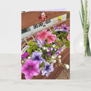 Mooie Paarse & Roze Petunia's en Sprookjestuin Kaart