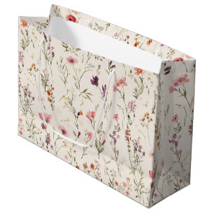 Mooie Paarse Roze Rode Bloemen Verjaardag Groot Cadeauzakje