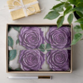Mooie Paarse Rozen Modern Collectie Tissuepapier (Geschenk)