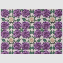 Mooie Paarse Rozen Modern Collectie Tissuepapier