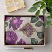 Mooie Paarse Rozen Populair Collectie Tissuepapier (Geschenk)