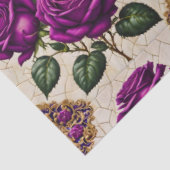 Mooie Paarse Rozen Populair Collectie Tissuepapier (Detail)