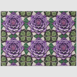 Mooie Paarse Rozen Trendy Collectie Tissuepapier