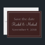 Mooie Paarse Save the Date<br><div class="desc">Je zult verliefd herfsten op deze prachtige save the dates. Met een aanpasbaar paarse en grijze thema,  personaliseer je vandaag nog!</div>