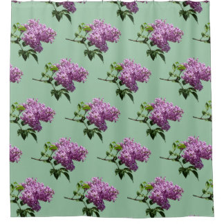 Mooie paarse seringen douchegordijn