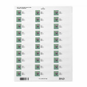 Mooie paarse seringen etiket (Full Sheet)