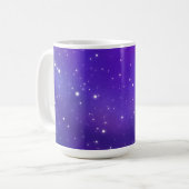 Mooie Paarse Sterrenhemel Galaxy Art Koffiemok (Voorkant links)