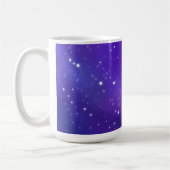 Mooie Paarse Sterrenhemel Galaxy Art Koffiemok (Links)