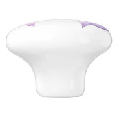 Mooie Paarse Strik Keramische Knop (Zijkant)