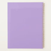 Mooie Paarse Strik Met Gepersonaliseerde Naam Planner (Achterkant)