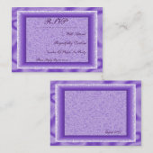 Mooie Paarse textuur RSVP & Sla de datum Informatiekaartje (Voorkant / Achterkant)