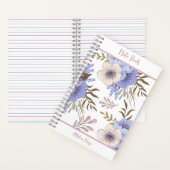 Mooie Paarse ventilator Notitieboek (Binnen)