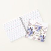 Mooie Paarse ventilator Notitieboek (Binnen)