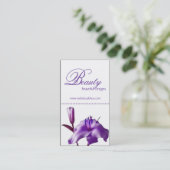 Mooie Paarse ventilatoren Visitekaartjes (Staand voorkant)