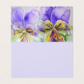 Mooie Paarse Viola Schilderij Liefde Verjaardag Ka Kaart (Binnenkant ongevouwen)