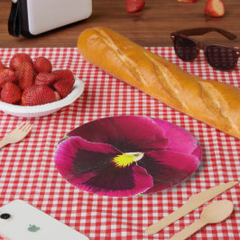 Mooie Paarse Viooltje Bloemen Papieren Bordje