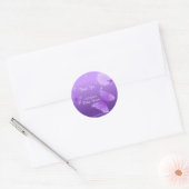 Mooie Paarse vlinder dank u Baby shower Ronde Sticker (Envelop)