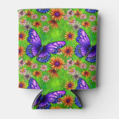 Mooie Paarse vlinderbloemenweide Blikjeskoeler (Voorkant)