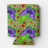 Mooie Paarse vlinderbloemenweide Blikjeskoeler (Achterkant)