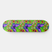 Mooie Paarse vlinderbloemenweide Persoonlijk Skateboard (Horizontaal)