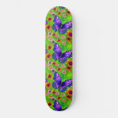 Mooie Paarse vlinderbloemenweide Persoonlijk Skateboard (Voorkant)