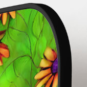 Mooie Paarse vlinderbloemenweide Pickleball Paddle (Links Detail)