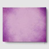 Mooie Paarse Waterverf bruiloft Gastenboek (Achterkant)