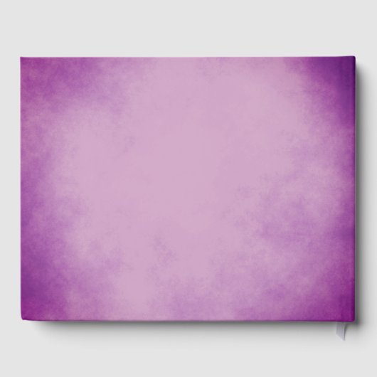 Mooie Paarse Waterverf bruiloft Gastenboek (Achterkant)