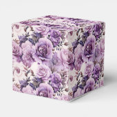 Mooie Paarse Wildbloemen Bedankdoosjes (Achterkant)