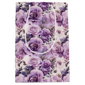 Mooie Paarse Wildbloemen Medium Cadeauzakje (Voorkant)