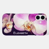 Mooie Paarse Witte Bloem Orchidee Foto Maatwerk Case-Mate iPhone Case (Achterkant (horizontaal))