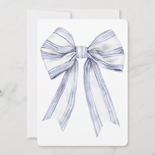 Mooie Paarse Witte Strik Verjaardag  Kaart (Achterkant)