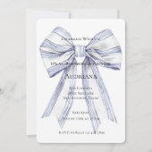 Mooie Paarse Witte Strik Verjaardag  Kaart (Voorkant)