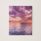 Mooie Paarse zonsondergang in Cebu City, Filipijne Legpuzzel (Verticaal)