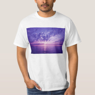 Mooie paarse zonsondergang t-shirt