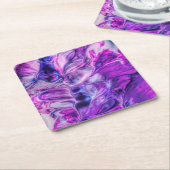 Mooie Paarse zweetjes Smokey-achtergrond Kartonnen Onderzetters (Schuin)