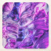 Mooie Paarse zweetjes Smokey-achtergrond Kartonnen Onderzetters (Voorkant)